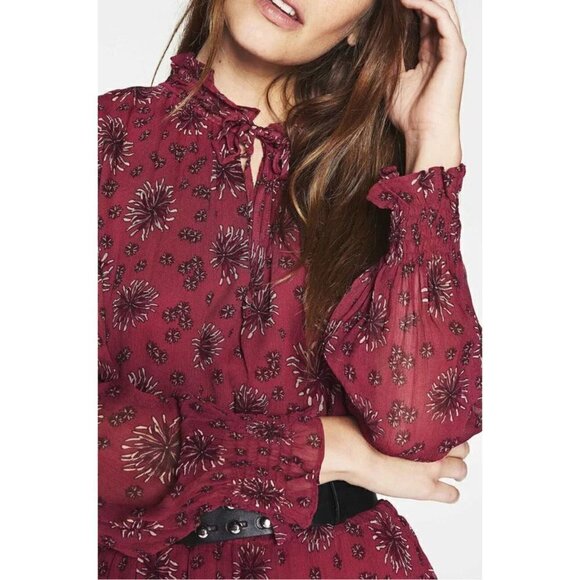 Ba&Sh Gizel Dress Red Womens Size Small - Picture 5 of 13